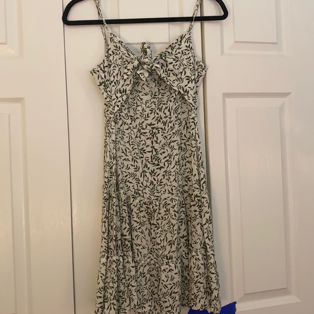 White and Green Sundress